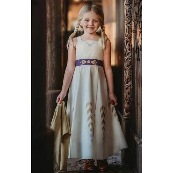 Only Little Once Frozen 2 Princess Anna Inspired Dress Girls Size 8 - Picture 1 of 7